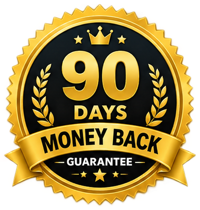 90-Day Money Back Guarantee Seal